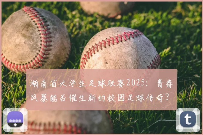 湖南省大学生足球联赛2025：青春风暴能否催生新的校园足球传奇？